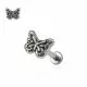 Internally Threaded Butterfly Labret body piercing Jewelry