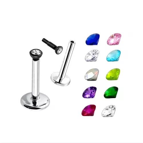 Labret Piercing Machine 16G Steel Labret Piercing Bio Flex – Wholesale Piercing