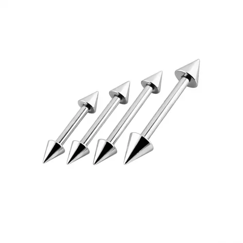 316L Surgical Steel Industrial Straight Barbell with Cones – Wholesale ...