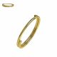 14K Gold Seamless Continuous Double Round Nose Hoop Ring