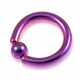Purple Anodized BCR ring with Ball