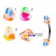 316L Surgical Steel Eyebrow Banana With Colorful Jellies Inside UV Cones