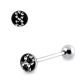 Jeweled Epoxy covered Tongue Barbell