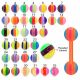 Bio Flex Tongue Barbell With UV Acrylic Assorted Mix Color Ball