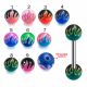 316L Surgical Steel Tongue Barbell With  Fire UV Balls