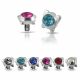 Butterfly Jeweled Dermal Anchor Tops | Dermal Anchors