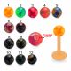 Bio Plast Labret With Mix Color Marble Designed UV Ball