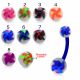 Bio Flex Banana Belly Bar With Colorful Windmill Painted UV Ball