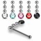 Shimmering Charm 925 Sterling Silver Dangling Ball Nose Stud