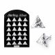 10MM CZ Triangle Ear Stud in 12 pair Tray