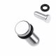 316L Surgical Steel Plain Disc Ear Plug with 'O' Ring Single Flare Gauge
