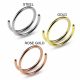 316L Surgical Steel Seamless Continuous Double Round Nose Hoop Ring