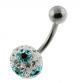 Crystal Stone Belly Ring FDBLY056