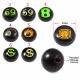 symbols and Numbers Logo with Black UV Ball