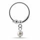 925 Sterling Silver Dangling Pearl Nose Hoop Ring
