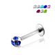 Surgical Steel Lip labret With Multi Jeweled Ball