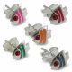 Hand Painted Fish Silver Earring