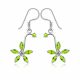 High Quality Stones 925 Sterling Silver Flower Earring
