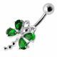 Moving Jeweled Dragonfly Navel Belly Ring