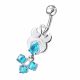 Fancy Design Jeweled Belly Ring