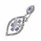 Dangling Jeweled Reverse Bar Belly Ring