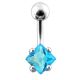 Jeweled Star Design Belly Ring