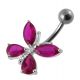 Fancy Jeweled Butterfly Navel Ring