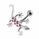 Jeweled Lizard Belly Ring