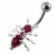 Jeweled Ant Navel Belly Bar