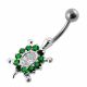 Jeweled Turtle Belly Button Ring