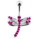 Jeweled Dragonfly Navel Ring