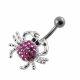 Jeweled Crab Belly Ring