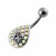 Fancy Jeweled Belly Button Ring Body Jewelry
