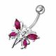 Butterfly angel Jewelled Non-Moving  Belly Ring