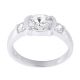 925 Sterling Silver CZ Stone Jeweled Fashionable Finger Ring for Women