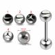 316L Surgical Steel 14G 14MM Threaded Straight Bar With Nike Logo balls