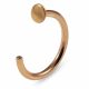 Rose Gold PVD Anodized 18G Surgical Steel Button Nose Hoop Ring