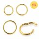 9K Solid Gold Classic Hinged Segment Clicker Ring
