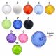 Fancy Plian Colors Round Ball Charms Acrylic Loose Beads 