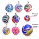 UV Colorful Hand Painted Fancy Marble Color Ball