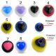Multi Color UV Fancy Balls With Heart Printed Balls