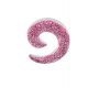 UV Pink Glitter Spiral Ear Stretcher Body Jewelry