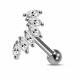 Marquise CZ Jeweled 925 Sterling Silver Cartilage Tragus Piercing Ear Stud