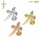 CZ Jeweled Pirate Sword Internally Threaded 316L Surgical Steel Screw Fit Tragus Piercing