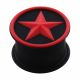 Embossed Red Star Silicone Ear Plug