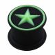 Embossed Green Star Silicone Ear Plug