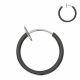 Spring Action Black Fake Body Jewelry Nose Hoop