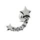 Star with Jeweled Tail Cartilage Tragus Piercing Ear Stud