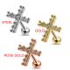 Cross with Micro Setting CZ Cartilage Helix Tragus Piercing Ear Stud
