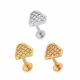 Micro Jeweled Diamond Shape Cartilage Helix Tragus Piercing Ear Stud